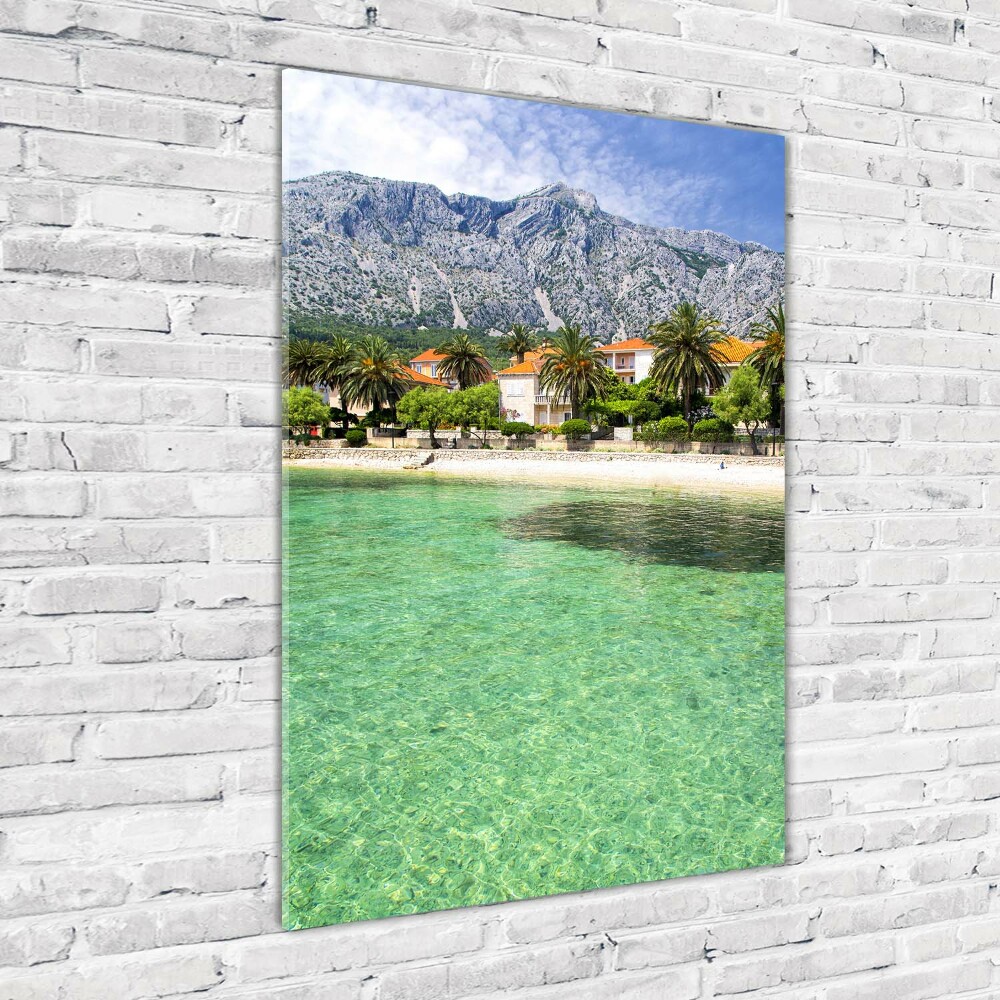 Acrylic glass print Beach in Croatia