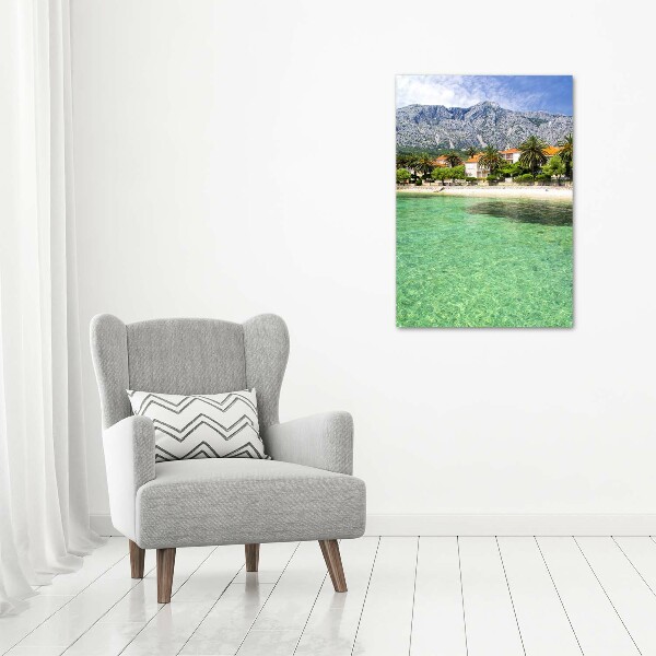 Acrylic glass print Beach in Croatia