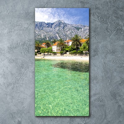 Acrylic glass print Beach in Croatia