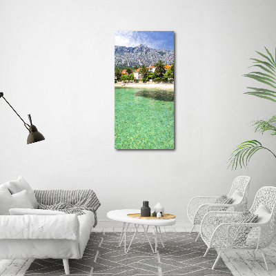 Acrylic glass print Beach in Croatia