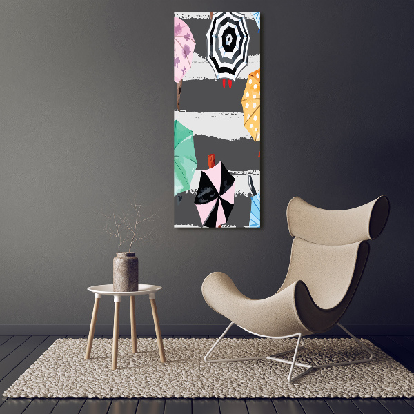 Acrylic wall art Colorful umbrellas