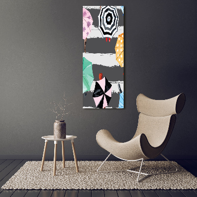 Acrylic wall art Colorful umbrellas