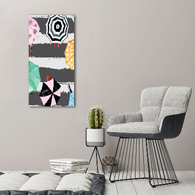 Acrylic wall art Colorful umbrellas