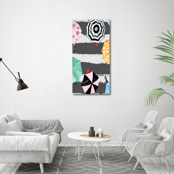 Acrylic wall art Colorful umbrellas