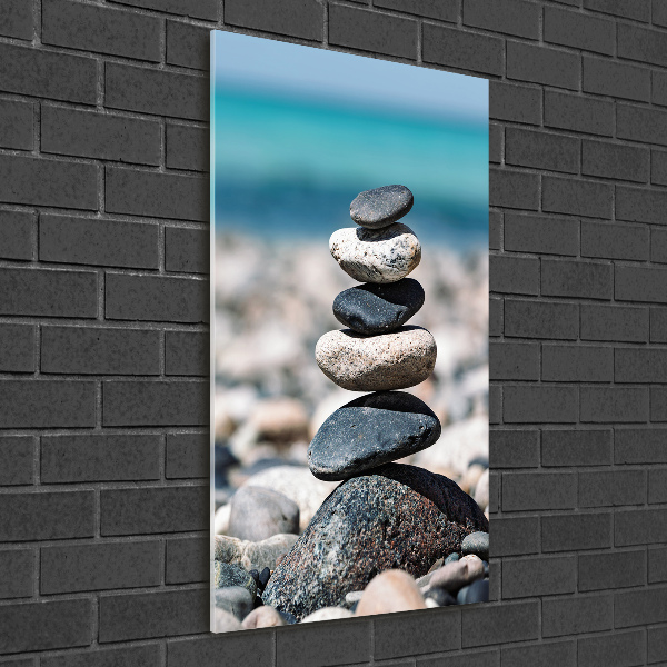 Print on acrylic Stony beach