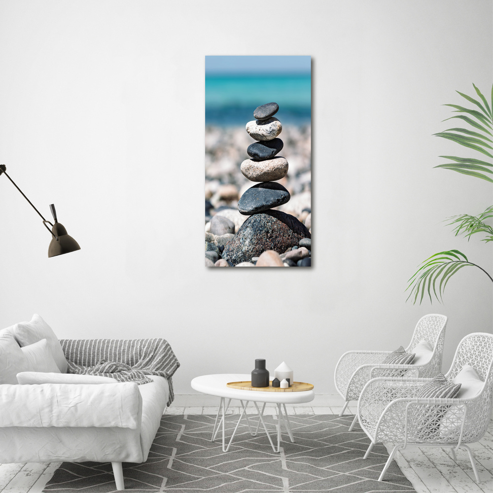 Print on acrylic Stony beach