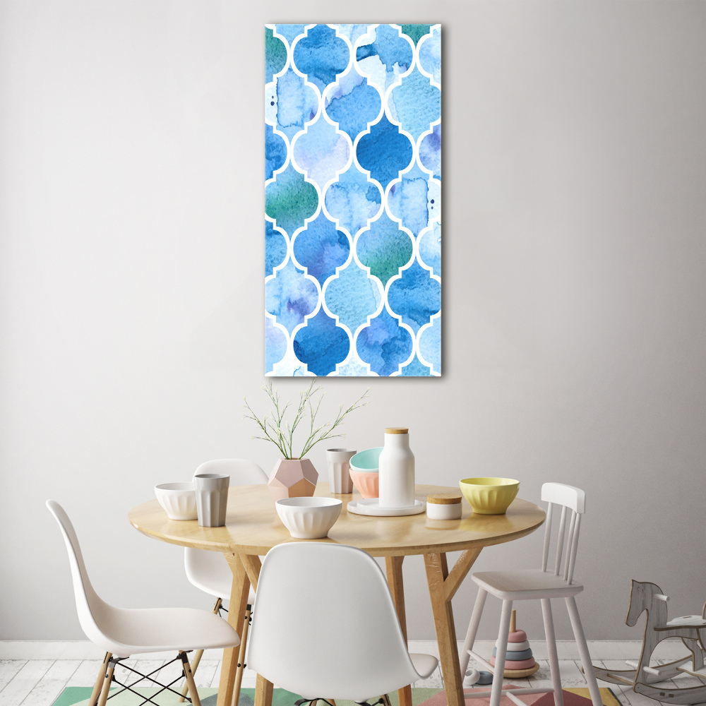 Acrylic wall art Moroccan background