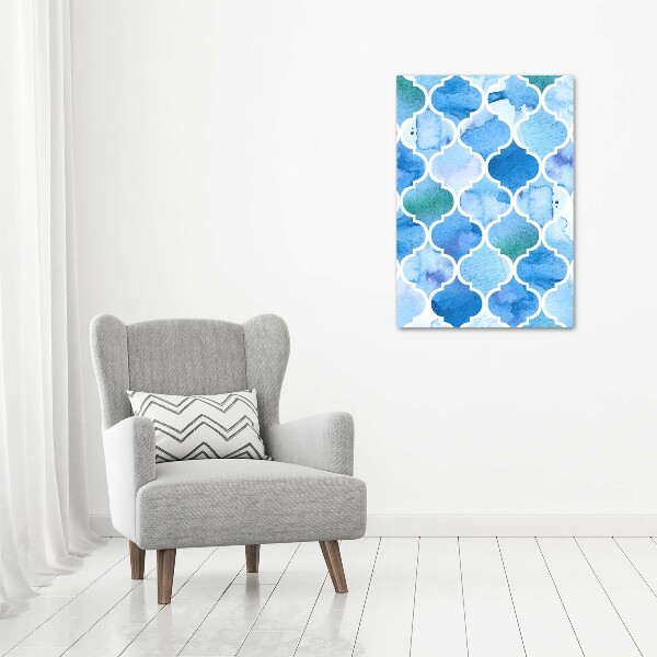 Acrylic wall art Moroccan background