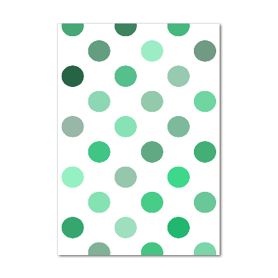 Print on acrylic Green dots