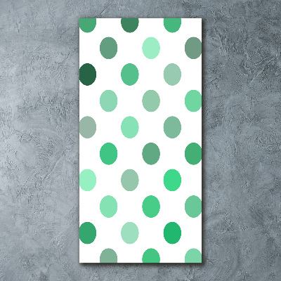 Print on acrylic Green dots