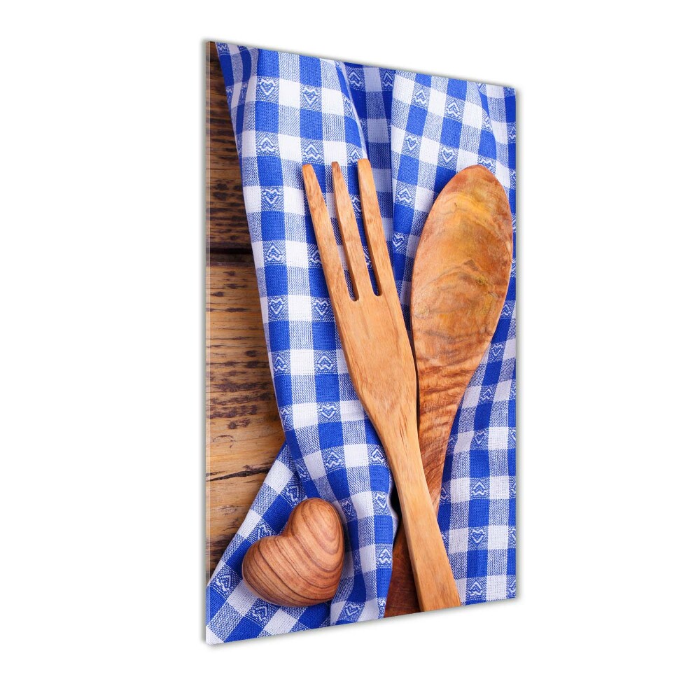 Print on acrylic Wooden cutlery