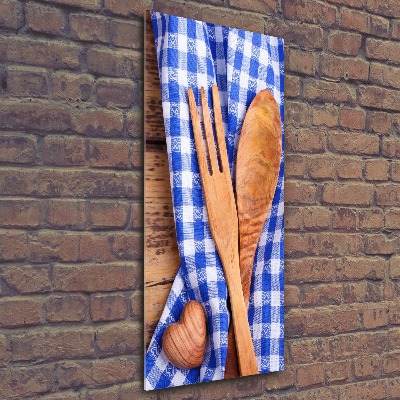 Print on acrylic Wooden cutlery