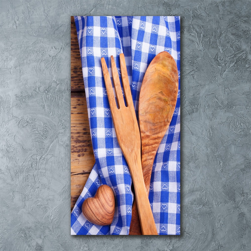 Print on acrylic Wooden cutlery