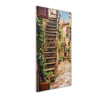 Acrylic glass print Italian streets