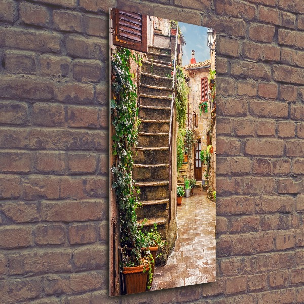 Acrylic glass print Italian streets