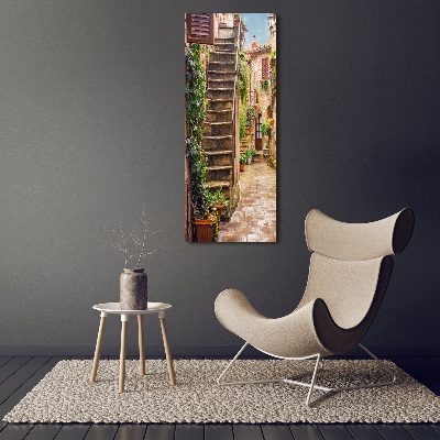 Acrylic glass print Italian streets