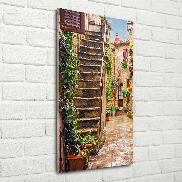 Acrylic glass print Italian streets