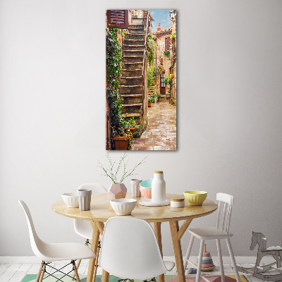 Acrylic glass print Italian streets