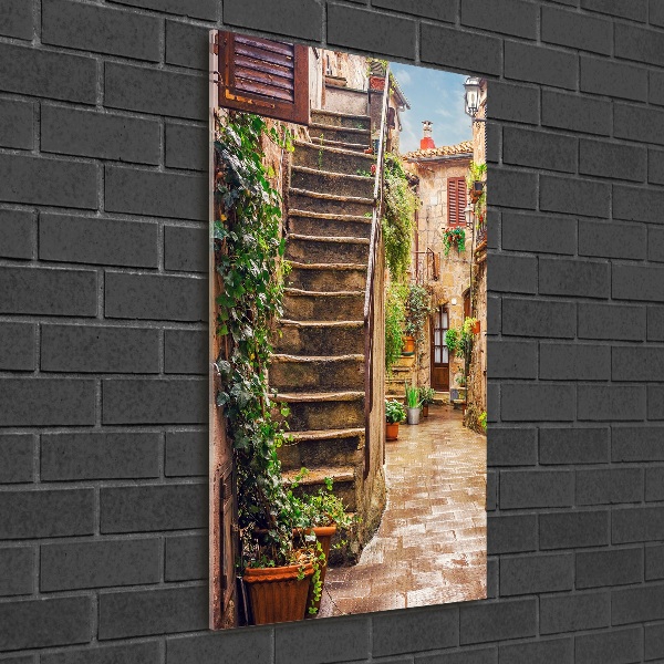 Acrylic glass print Italian streets