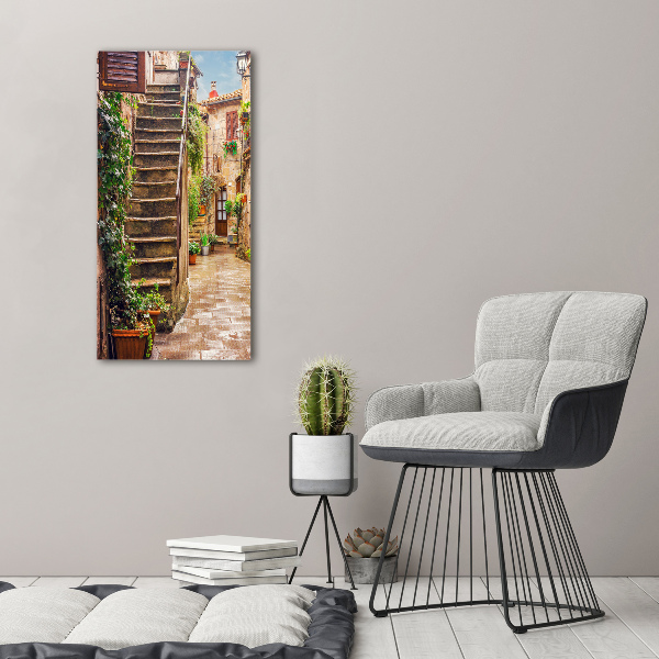 Acrylic glass print Italian streets