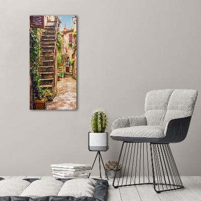 Acrylic glass print Italian streets