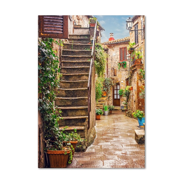 Acrylic glass print Italian streets