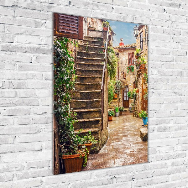 Acrylic glass print Italian streets