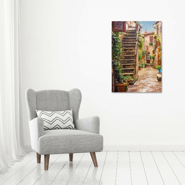 Acrylic glass print Italian streets