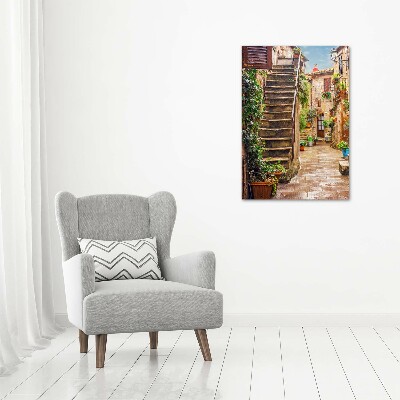 Acrylic glass print Italian streets