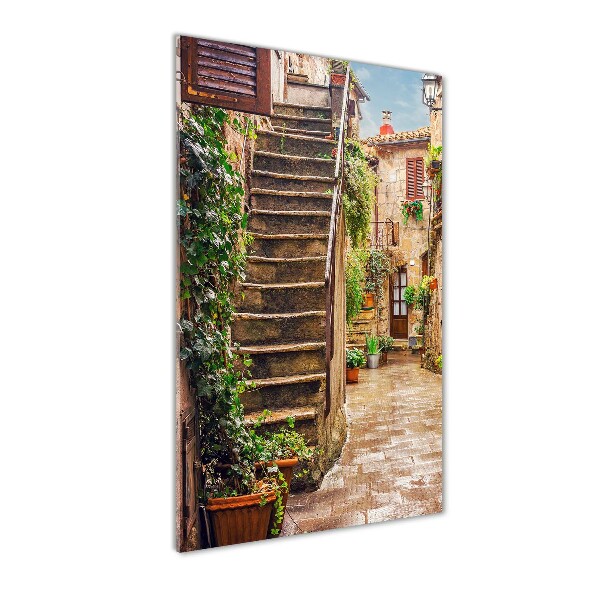 Acrylic glass print Italian streets