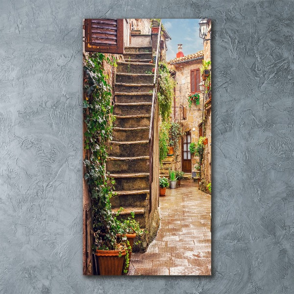 Acrylic glass print Italian streets