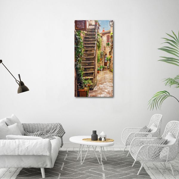 Acrylic glass print Italian streets