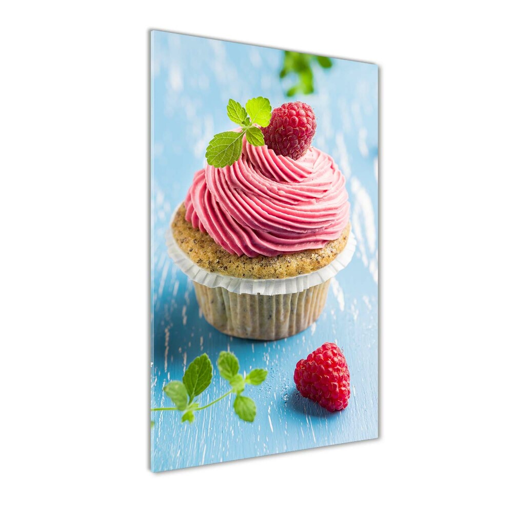 Acrylic print Raspberry cupcake