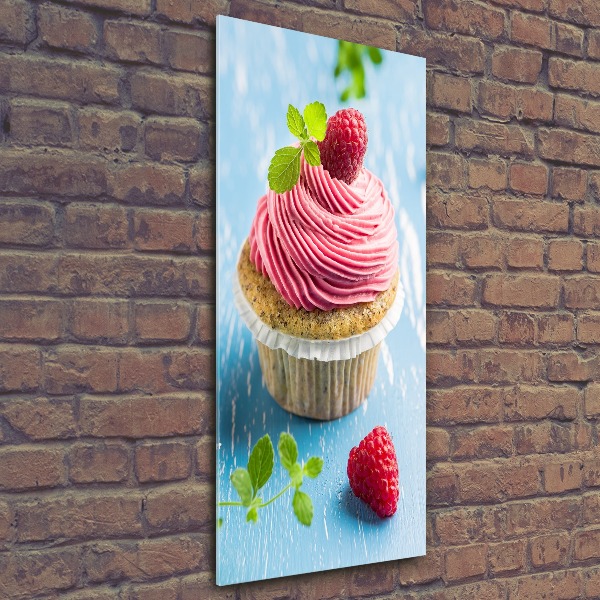 Acrylic print Raspberry cupcake