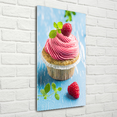 Acrylic print Raspberry cupcake