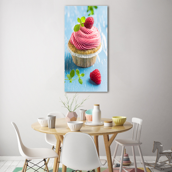 Acrylic print Raspberry cupcake