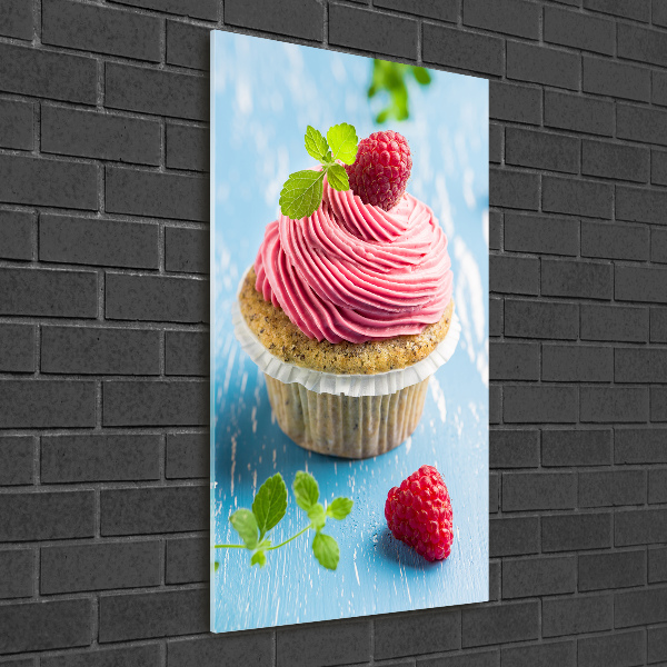 Acrylic print Raspberry cupcake