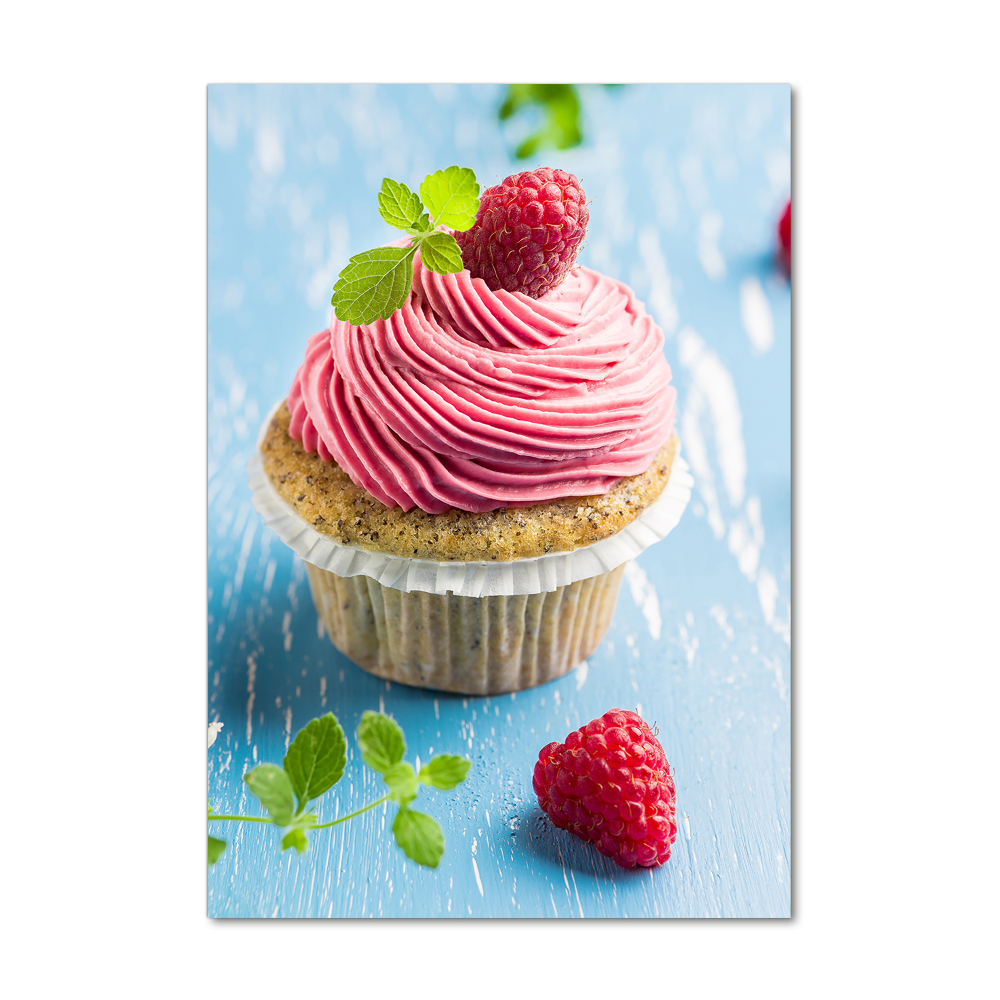 Acrylic print Raspberry cupcake