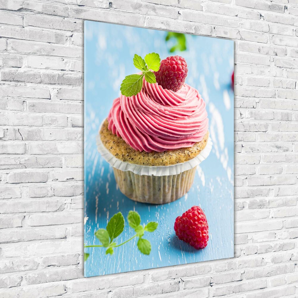 Acrylic print Raspberry cupcake