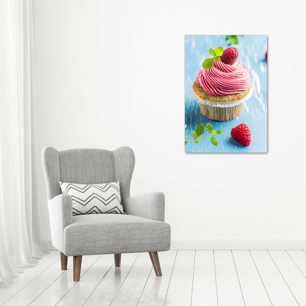 Acrylic print Raspberry cupcake