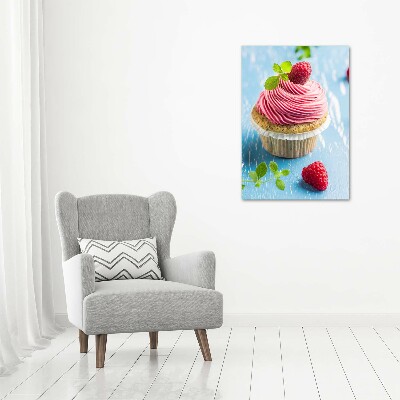 Acrylic print Raspberry cupcake