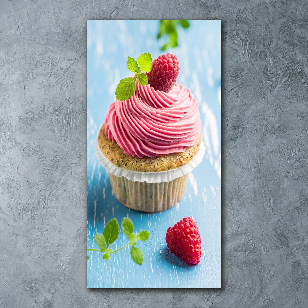 Acrylic print Raspberry cupcake