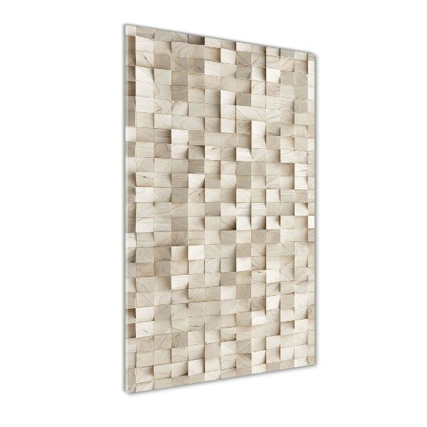 Acrylic wall art Wooden cubes