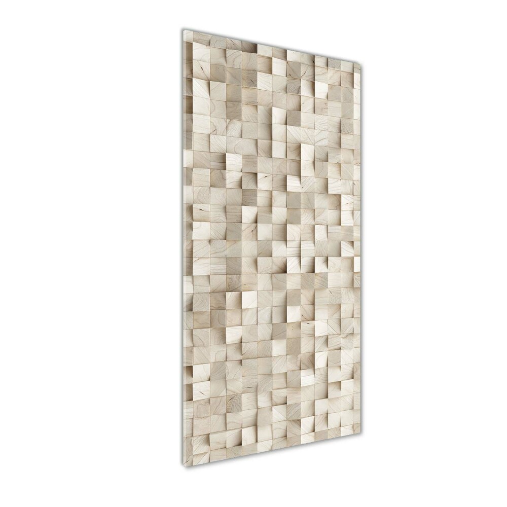 Acrylic wall art Wooden cubes