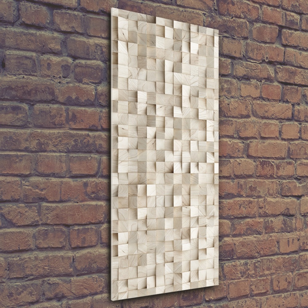 Acrylic wall art Wooden cubes