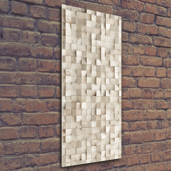 Acrylic wall art Wooden cubes