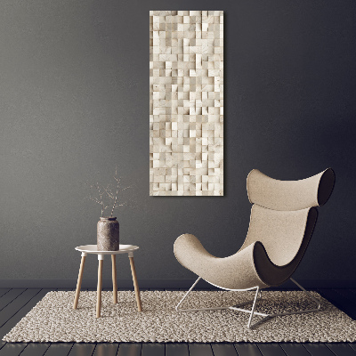 Acrylic wall art Wooden cubes