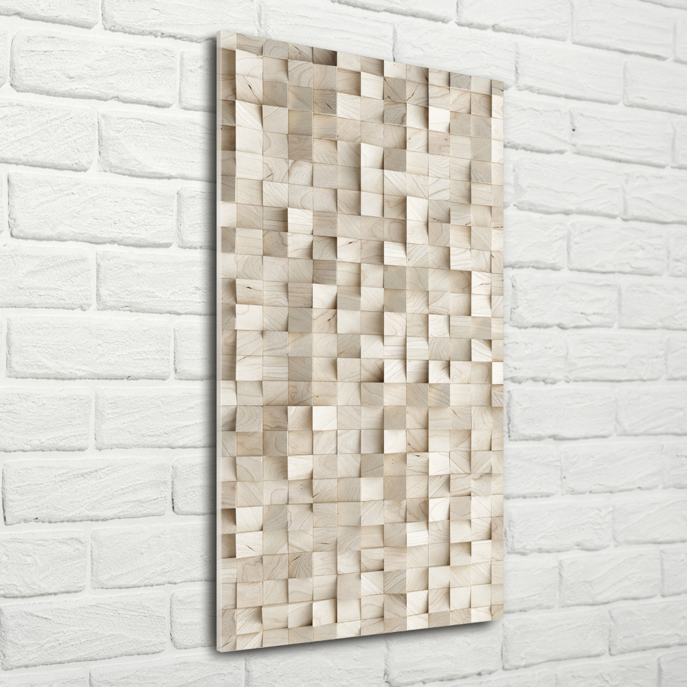 Acrylic wall art Wooden cubes