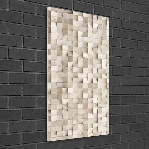 Acrylic wall art Wooden cubes