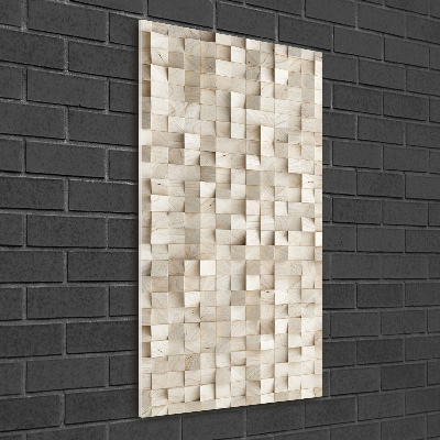 Acrylic wall art Wooden cubes